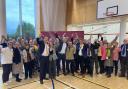 Victorious Lib Dems celebrate at the election count