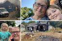 The fire destroyed the Sparkes' bungalow