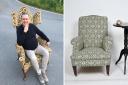 Andrew Blackall and  a William & Mary influenced armchair chair (19th Century) by Trollope & Son