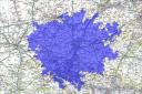 The Ordnance Survey map of how large Winchester might have grown had it remained our capital city