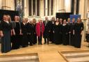 The Middle Wallop and Andover Military Wives Choir with Cllr Alan and Celia Dowden