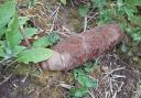WW2 shell found by Romsey police officers. Picture: Test Valley Cops Facebook