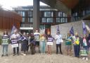 University of Winchester support staff picketing