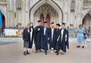 School of Art students graduating at Winchester Cathedral