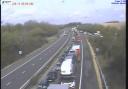 Updates: Delays building after two lanes blocked on M3 after incident