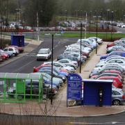 The park and ride at St Catherines car park, off Bar End Road