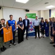 Steve Brine MP, Paul Holmes MP with Sands volunteers and the RHCH bereavement team at Winchester Hospital.