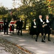 Michael Kilroy on Law Sunday leading the procession of High Sheriff and Judges as Under Sheriff of Hampshire