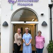 Winchester Hospice received a donation of toiletries from GIVE a little