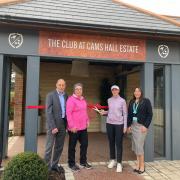 Mark Warne, operations director, Sharon Lawson, ladies captain, Cara Gainer, professional golfer, Heather Tubb, general manager at The Club at Cams Hall Estate in Fareham