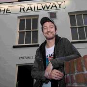 Frank Turner’s homecoming gig at the Railway Inn sold out in 30 minutes, picture by Paul Bevan