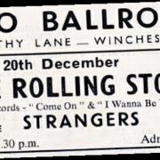 The flyer advertising the Winchester gig.