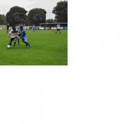 Action from Saturday's match between Romsey and Amesbury