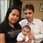 David Pickett with his son Christopher and his sister-in-law Nerissa Dizon.