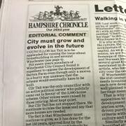 The Chronicle comment in this week's issue