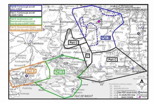 Hampshire Chronicle: This diagram shows the areas that will be affected by the plans
