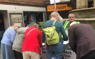 Green party members campaign to save Winchester ticket office