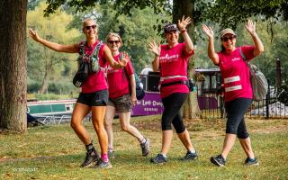Walkers on the 2023 Breast Walk Ever in Hampshire