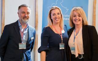 Jonathan Waugh, business development manager for Access Care, Tiggy Bradshaw, CEO for Access Care, Samantha Jankowski, director Test Valley Business Awards