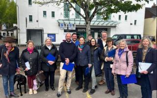 Chairman of the Conservative Party, Richard Holden MP, visited Winchester on Friday, April 26