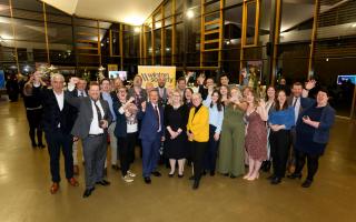 Winners and award presenters at the Winton Society Awards