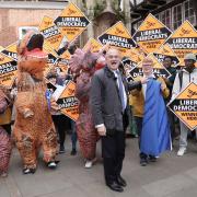 Sir Ed Davey at Winchester rally