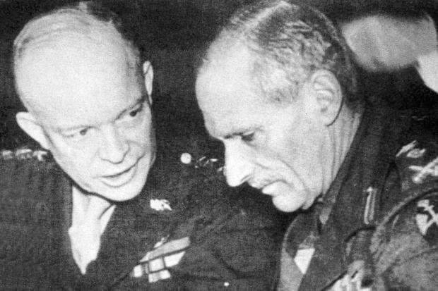 General Dwight Eisenhower and Field marshal Bernard Montgomery
