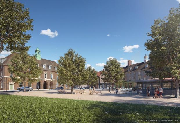 Hampshire Chronicle: Images CGI du nouveau développement de 6 000 maisons Welborne Garden Village.