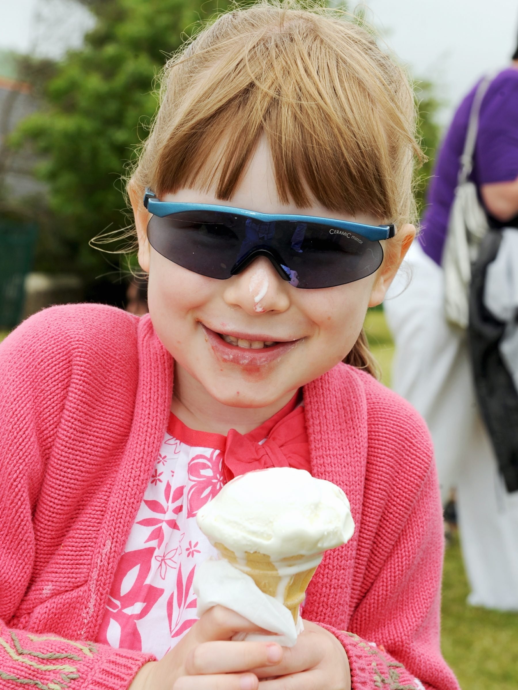  Hannah Clarkson enjoys an ice cream at the St Bees Carnival in summer 2009