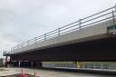 The new Romsey Road Bridge is prepared ahead of the M27 closure this weekend.