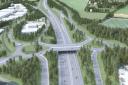 The proposed changes to Junction 9 of the M3 at Winnall