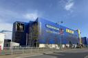 Cladding was blown from IKEA in West Quay Road, Southampton.