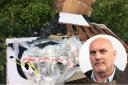 Fly-tipping in the Test Valley, potfolio holder Cllr Nick Adams-King