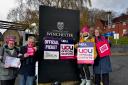 Winchester University staff on strike in November