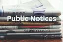 Public notices this week