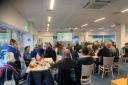 Fans gather to watch Six Nations at the new clubhouse