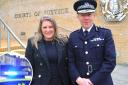 Hampshire Crime commissioner Donna Jones and Chief Constable Scott Chilton