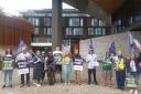 University of Winchester support staff picketing