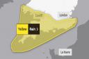 A yellow weather warning issued for the south