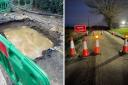 Botley Road closed due to burst pipe
