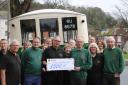 Worthy Players cheque presentation to the Friends of King Alfred Buses