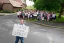 Campaigners opposing plans for the Sun Lane development because of the impact of increased traffic