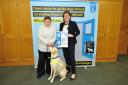 Maria Miller with guide dog owner Laura