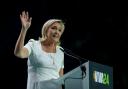 French far-right National Rally party leader Marine Le Pen spoke in Madrid (AP)