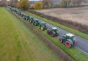 The 2021 annual tractor run starting from Thomas Gregory's farm in  Bishop's Waltham