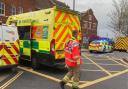 Emergency services in Basingstoke on Thursday