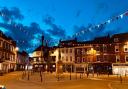 Romsey town centre at night, by Tracey Fripp, Romsey Advertiser Camera Club member
