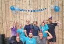 Members of PentaLife CrossFit Chandler's Ford celebrating their first birthday