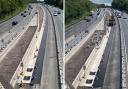 Part of M3 barrier demolished following construction so improvements can be made