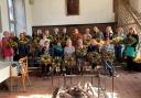 Winchester Flower Club raised nearly £2,000 at its Autumnal Wreath Making Workshop
